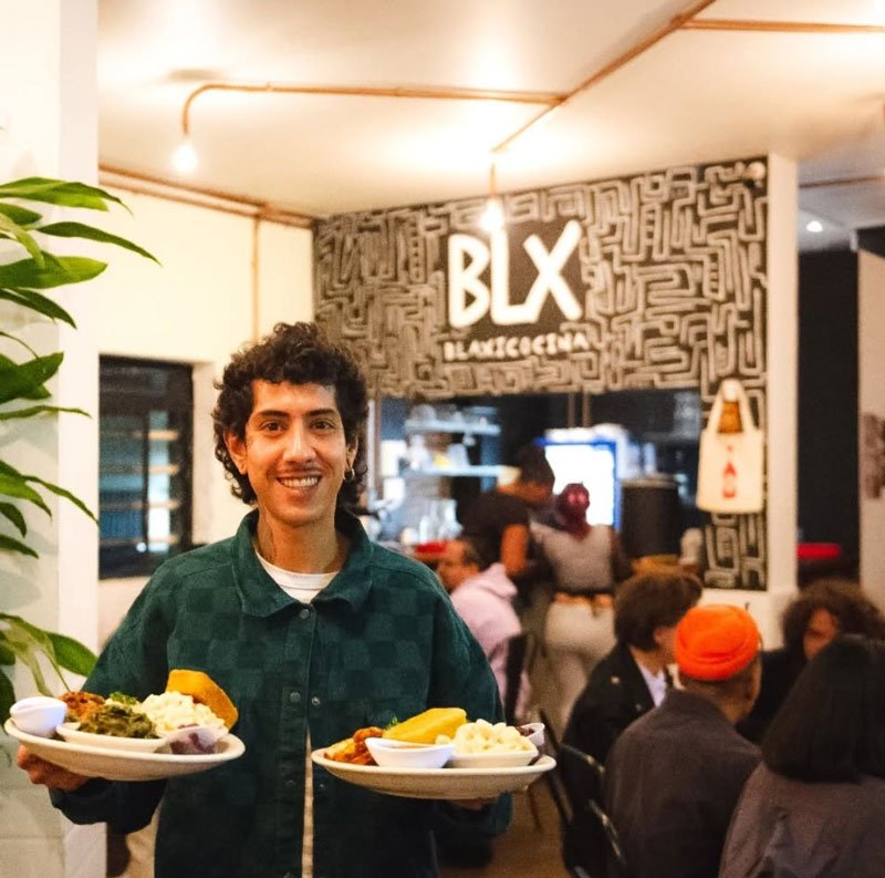 Blaxicocina identity and mural in Mexico City