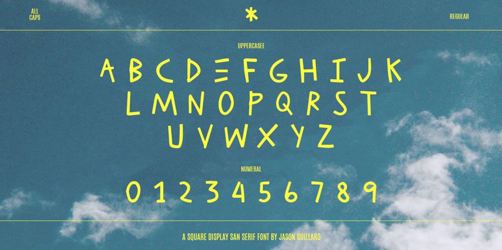 Boom For Real alphabet specimen