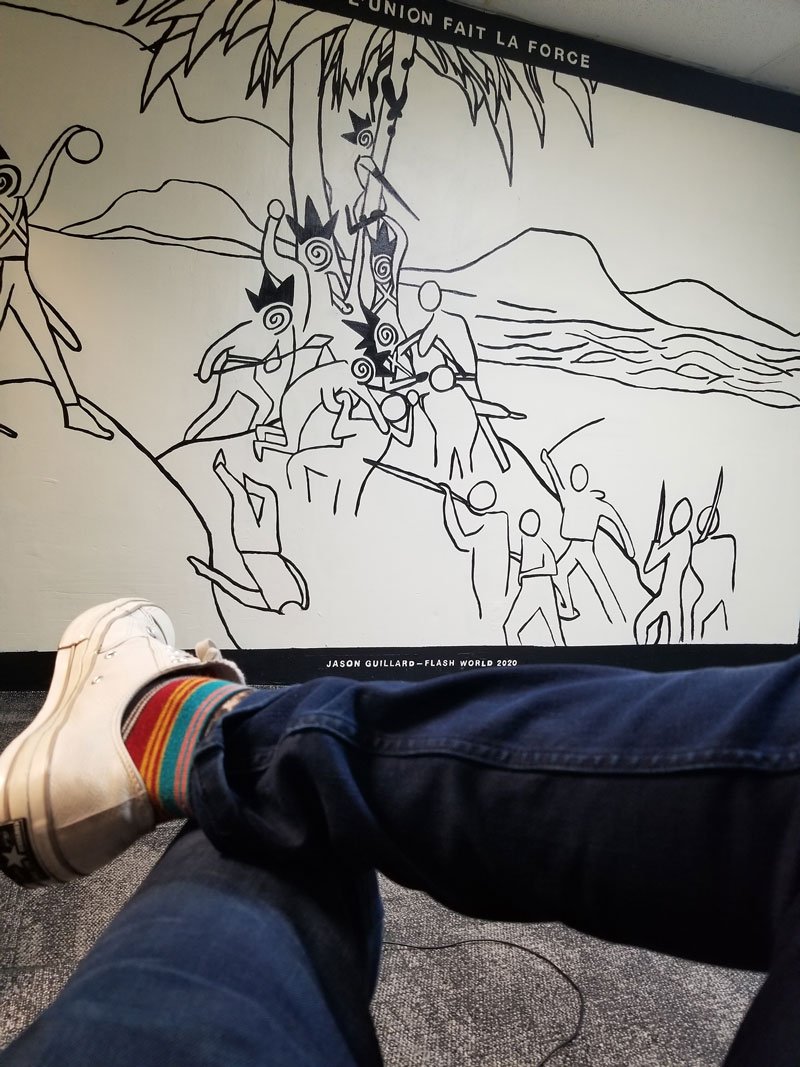 Haitian Revolution mural reinterpretation