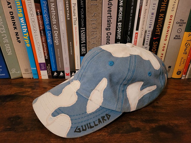 Hat details showing materiality